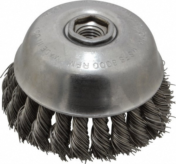 OSBORN Osborn 0003357500 Knotted Cup Brush 4in Steel