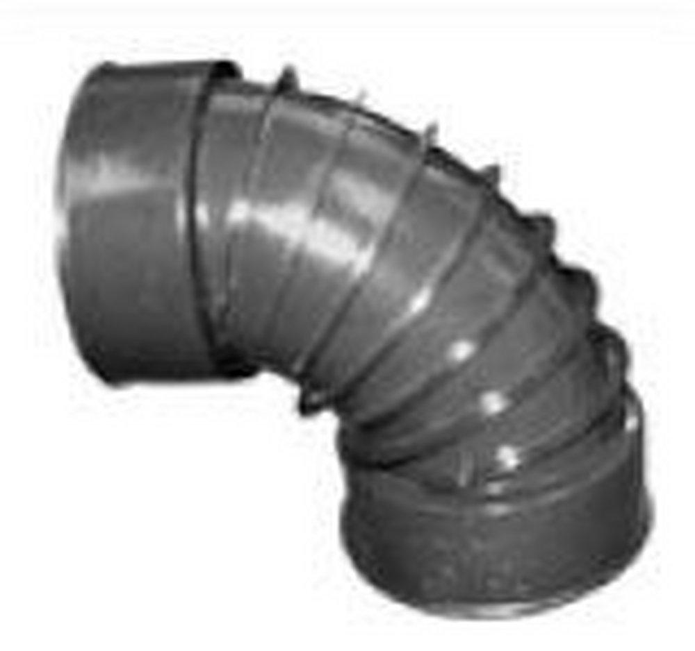 ADS 0490AA 4 in. Snap Corrugated Straight HDPE 90 Degree Elbow A0490AA