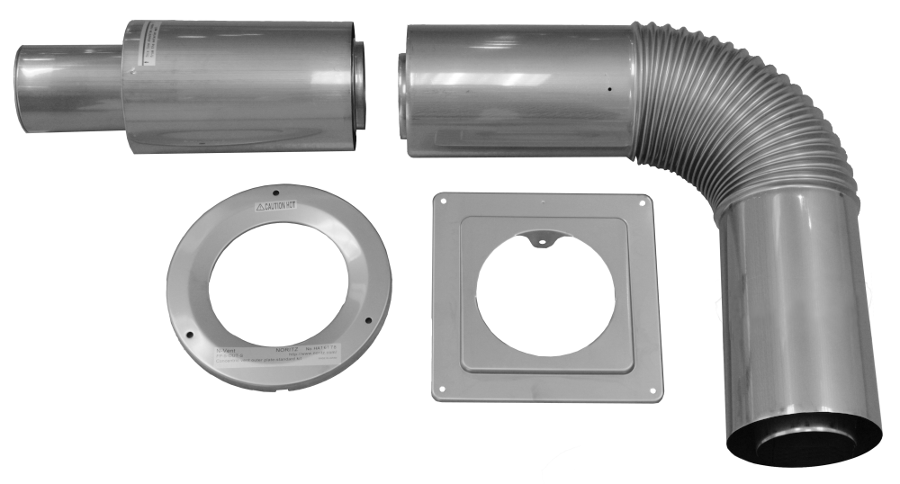 NORITZ Noritz CVK-H-F Concentric Vent Kit Standard Horizontal (5.3 in Diameter / 11.8 in Pipe Size)