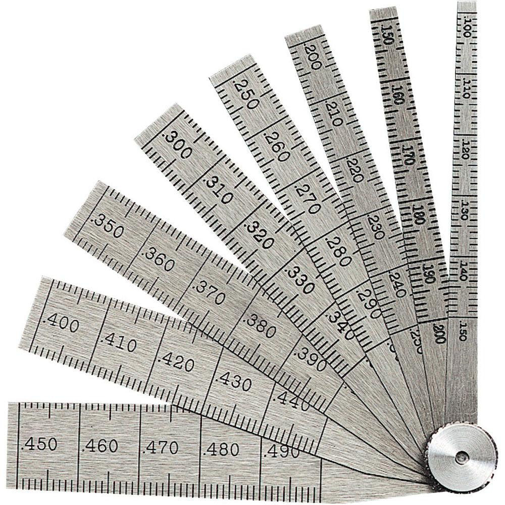 STARRETT Starrett 51290 Taper Gage 0.1 to 0.5 Inch 8 Leaf