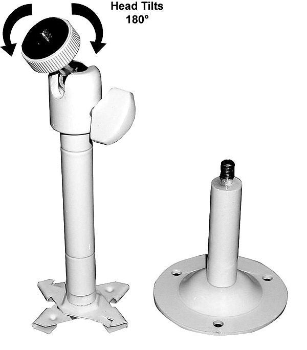 MG ELECTRONICS Mg Electronics cmb-1w Adjustable Camera Bracket White