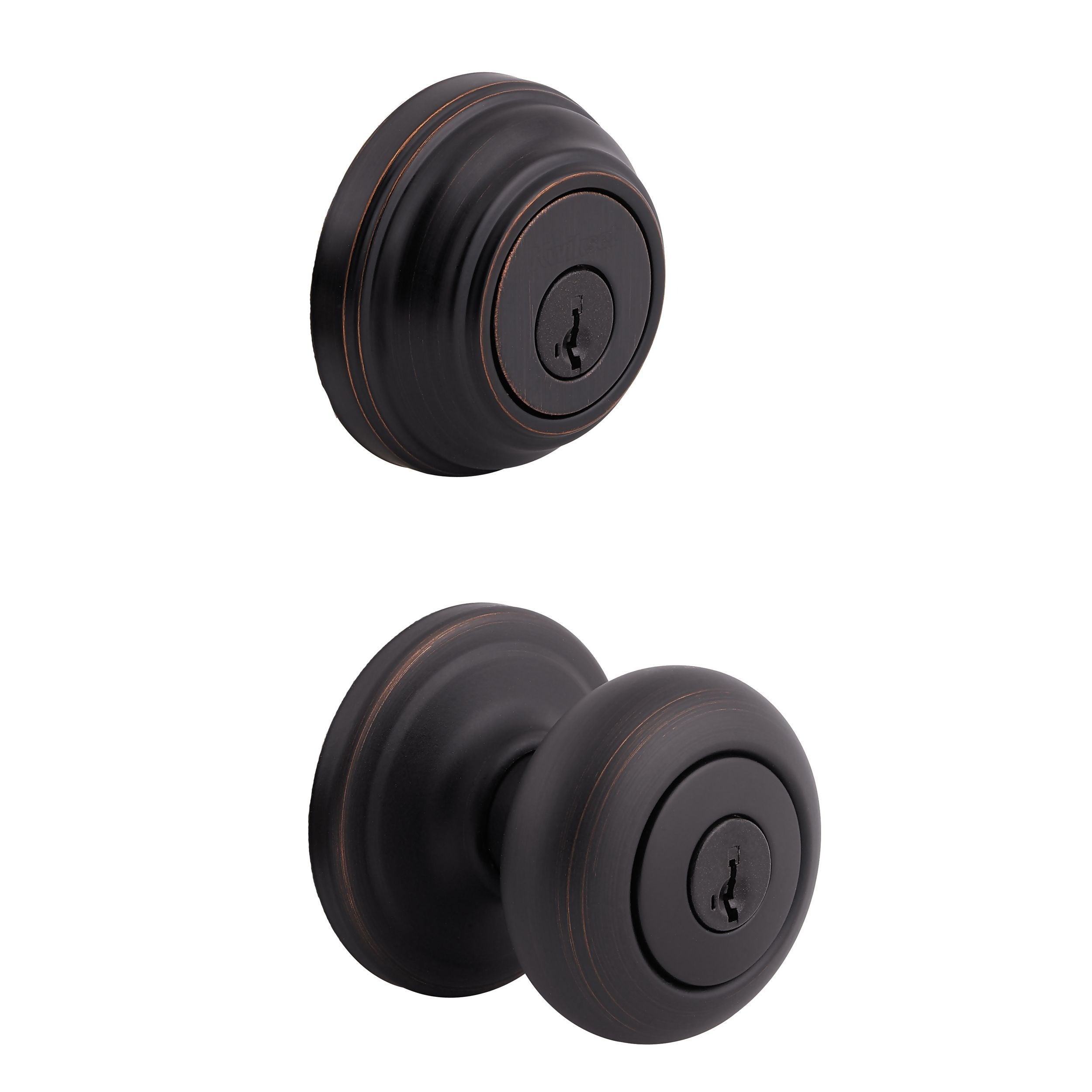 KWIKSET Kwikset CP991J-11PS Knob Entry Deadbolt Smartkey Venetian Bronze