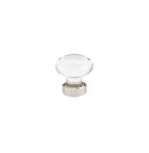 EMTEK Emtek 86402US14 Crystal Oval Cabinet Knob 1.75 in