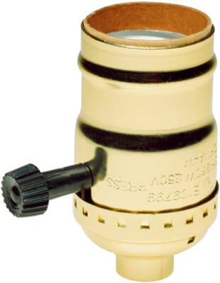 LEGRAND Pass Seymour 7070PG Medium Base Metal Shell Lampholder