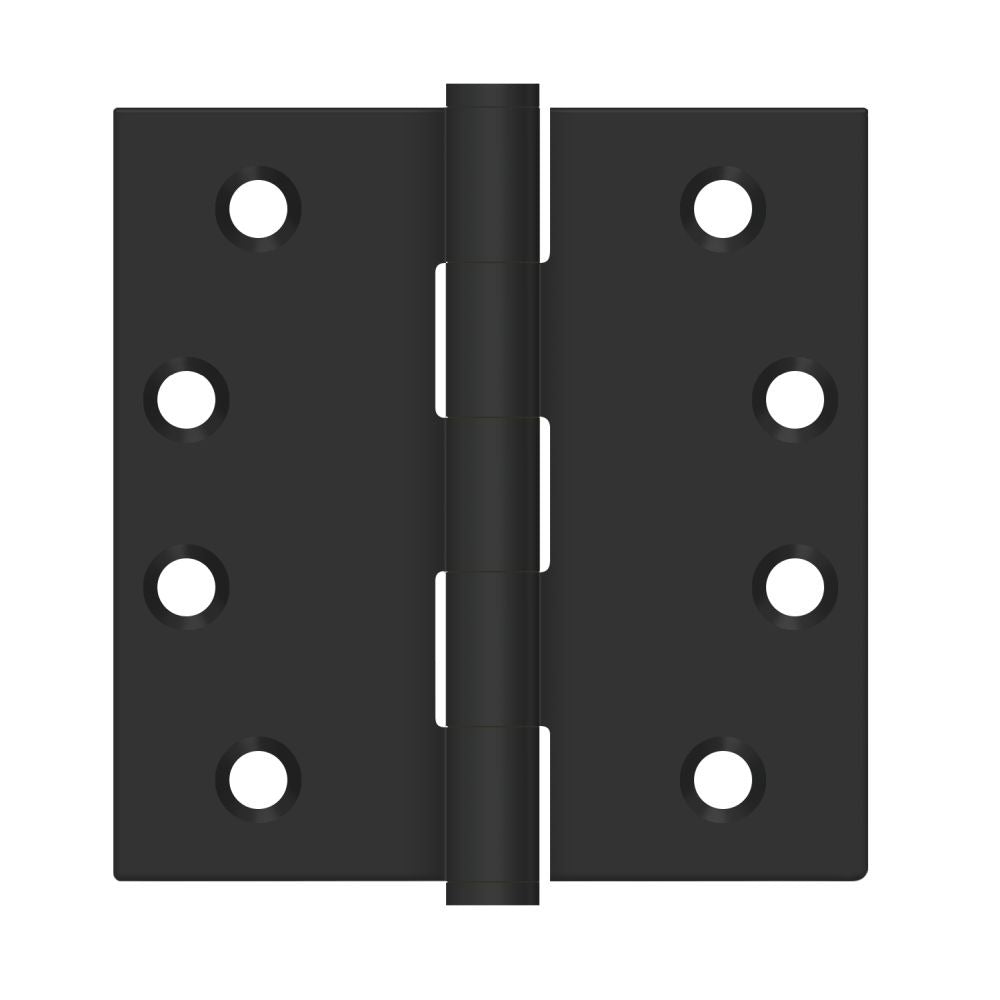 DELTANA Deltana SS44U1B-R Square Stainless Steel Hinge Paint Black