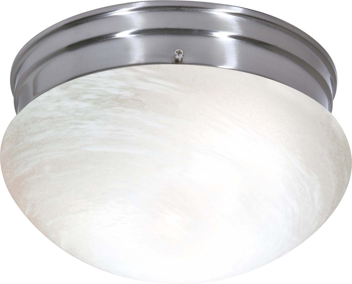 SATCO-NUVO Satco-Nuvo 76/674 2-Light Flush Mount Mushroom 2 x 60W (10 Inch) SF76-674