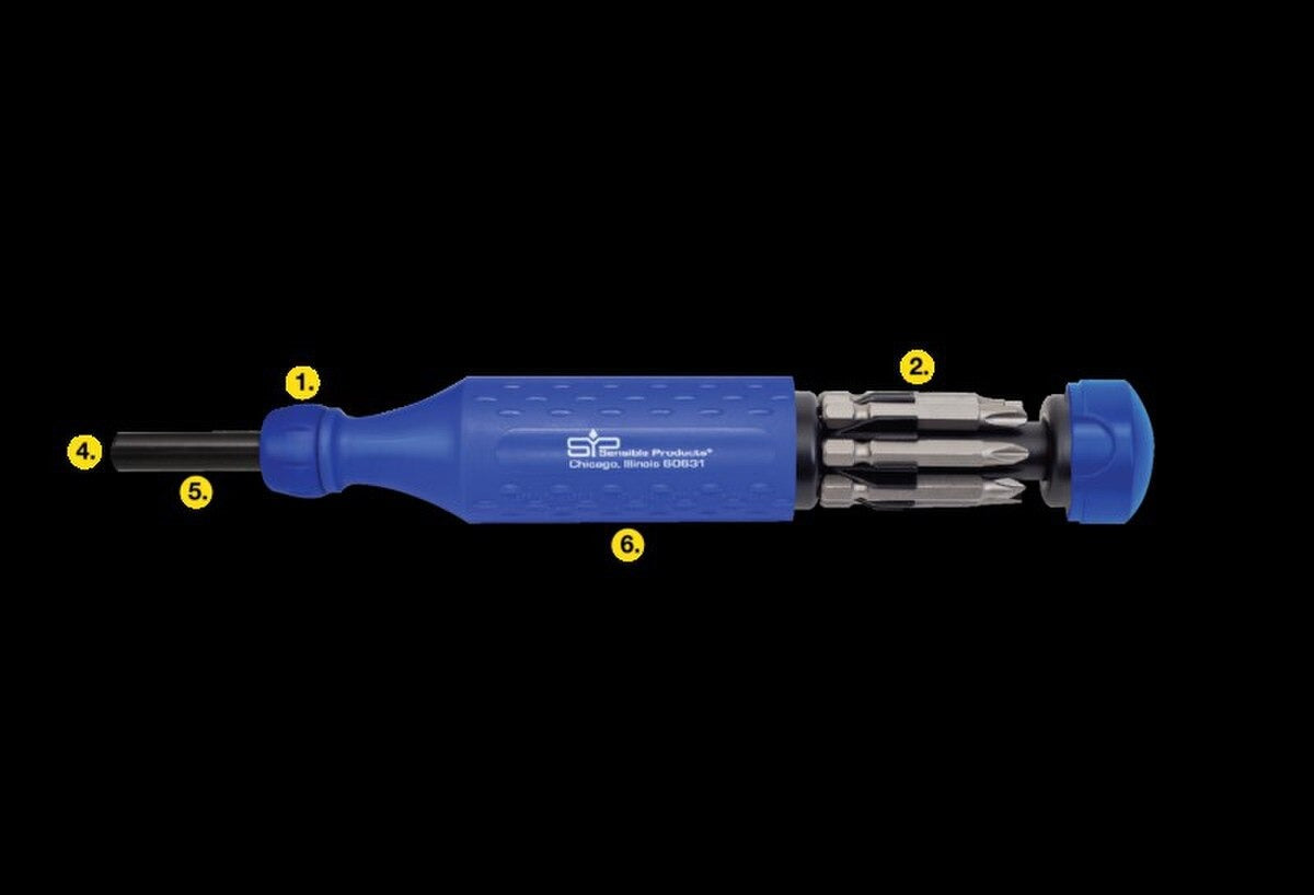 SENSIBLE PRODUCTS Sensible Products USA8-1 8 in 1 Screwdriver (8-in-1)