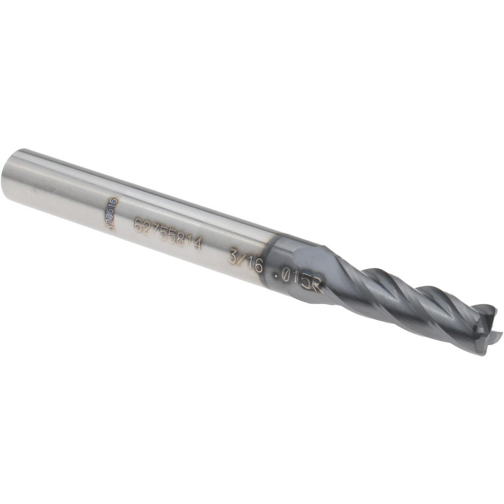 ACCUPRO Accupro 14796339 Corner Radius End Mill 0.1562 in 4 Flute