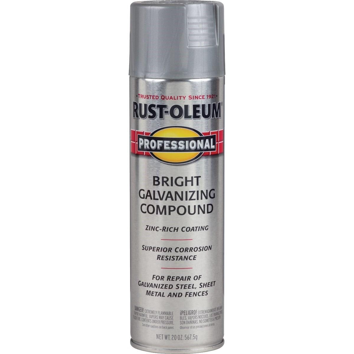 RUST-OLEUM RUST-OLEUM 7584838 Professional Flat Galvanizing Compound Spray Paint 20 oz