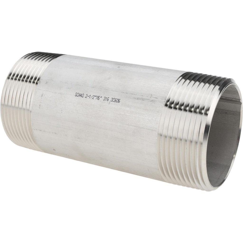VALUE COLLECTION Value Collection 6BN21/2X6 Ss Pipe Nipple Sch 40 Npt