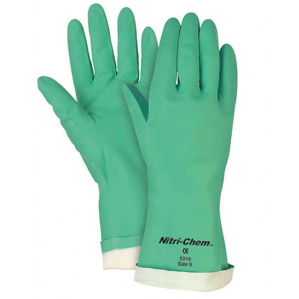 MCR Safety 5320 Nitri-Chem Flock Lined Gloves 15 mil (1 DZ) Replacement MPN