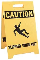 ACCUFORMNMC Accuformnmc FS1 Wet Floor Caution A-frame Sign 12x19 in