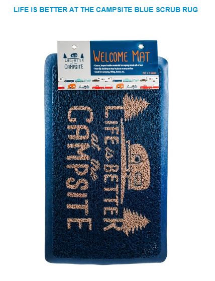 Camco 53201 Libatc Scrub Rug Blue/Orange Small