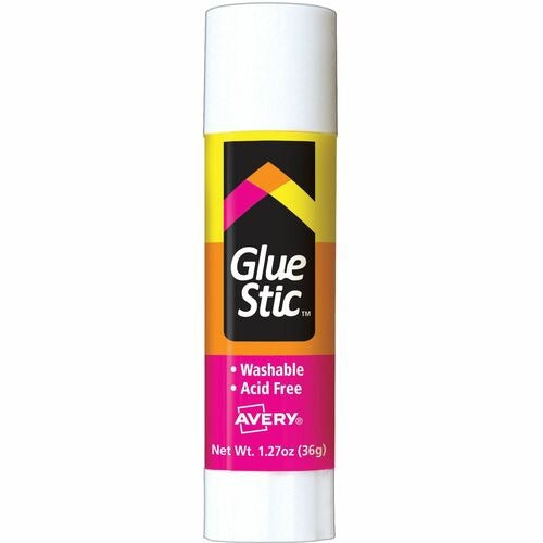 AVERY Avery AVE00196 Permanent Glue Stick 1.27 Oz Clear