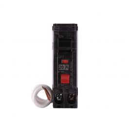 GE THQL1120GFT Plug-in Mount Type THQL Feeder Self-Test Ground Fault Circuit Breaker 1-Pole 20 Amp 120 Volt AC