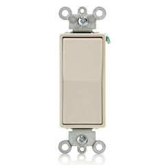 Leviton 5604-2T 4-Way AC Quiet Switch, 15 A, 120/277 Volt, Light Almond