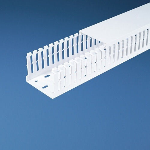 PANDUIT Panduit MC75X62WH2 Slotted Metric Pvc Wire Duct
