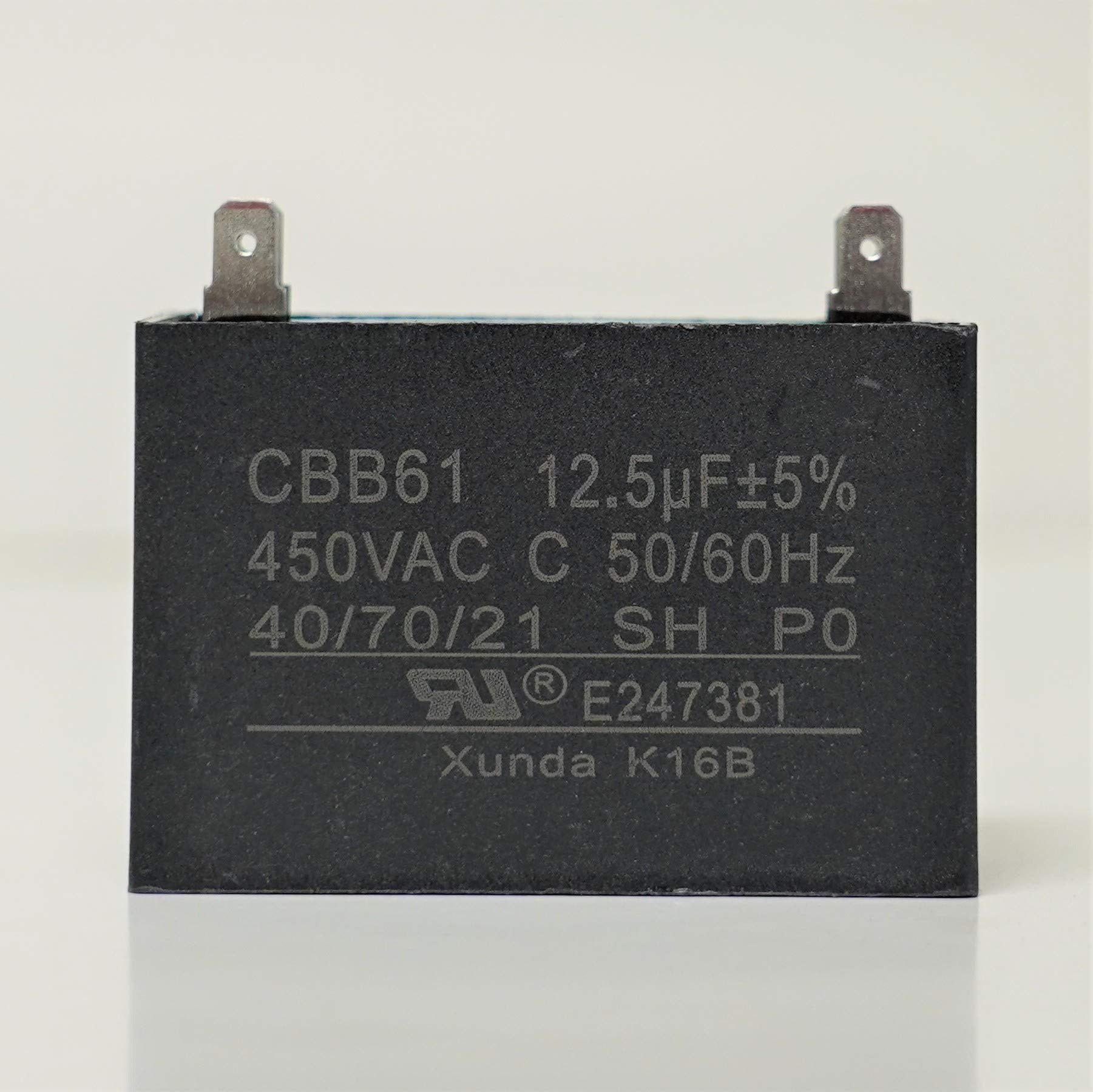 SUPCO Supco RC12.5X450 Mini-Split Run Capacitor 12.5 MFD 450VAC (4-Terminal) RC12.5X450