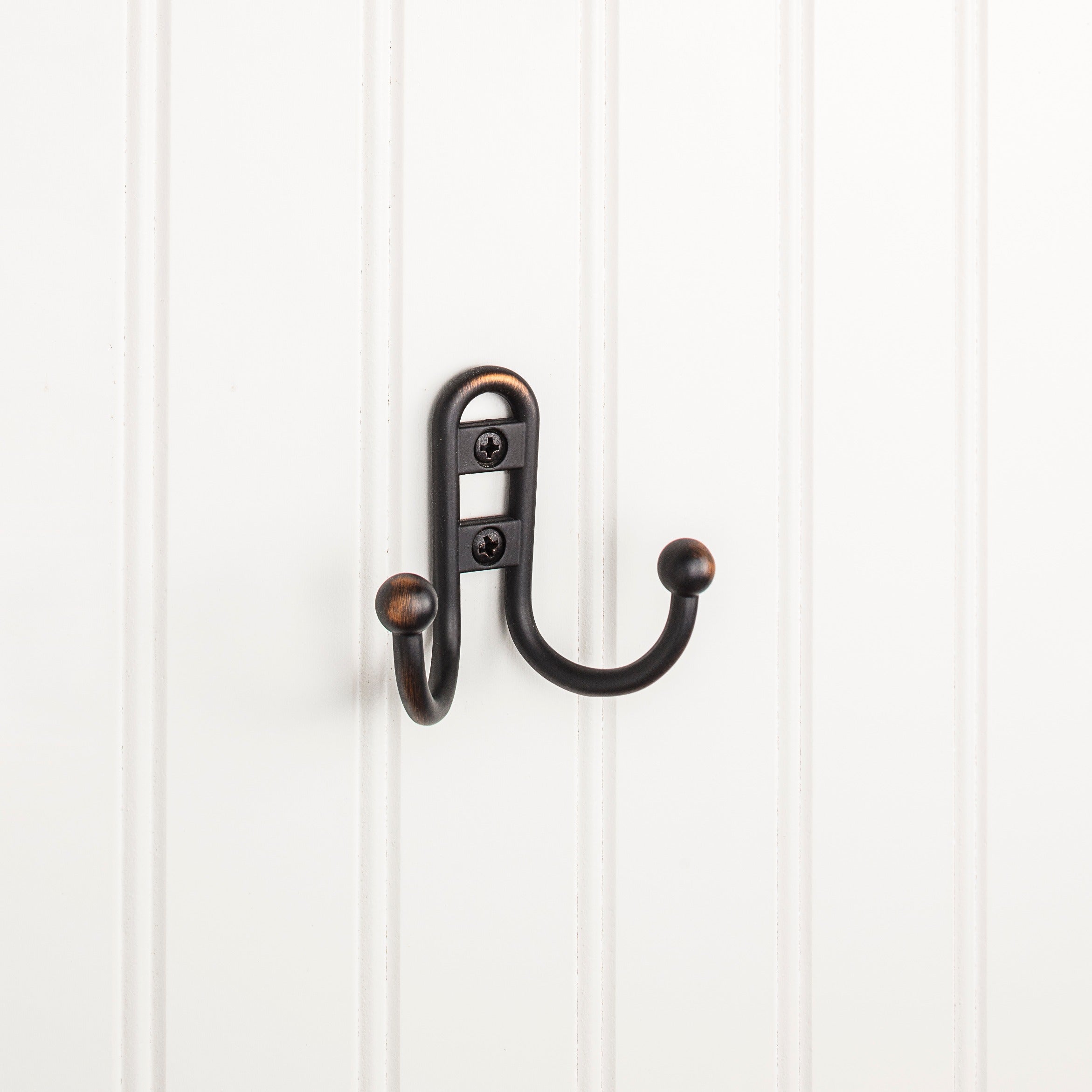 ELEMENTS Elements YD25-256DBAC Double Prong Ball End Wall Hook