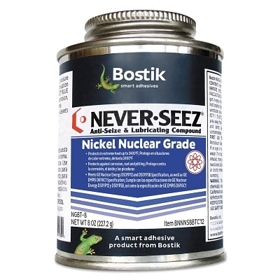 Never-Seez 30602948 Nickel Nuclear Grade Compound 8 oz Brush Top Can