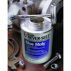 Never-Seez 30801134 Blue Moly Compound 16 oz Brush Top Can