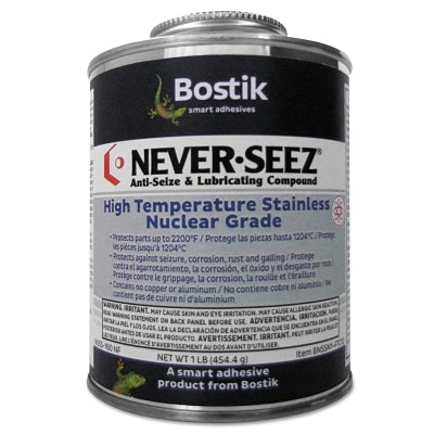 Never-Seez 30801137 High Temp Stainless Nuclear Grade Anti-Seize and Lubricating Compound 1 lb Flat Top Can