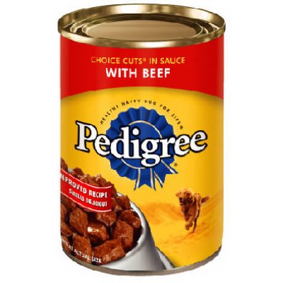 TRUE VALUE 1530 Pedigree Choice Cuts Canned Dog Food Beef 22-oz Must Be Purchased in Quantities of 12