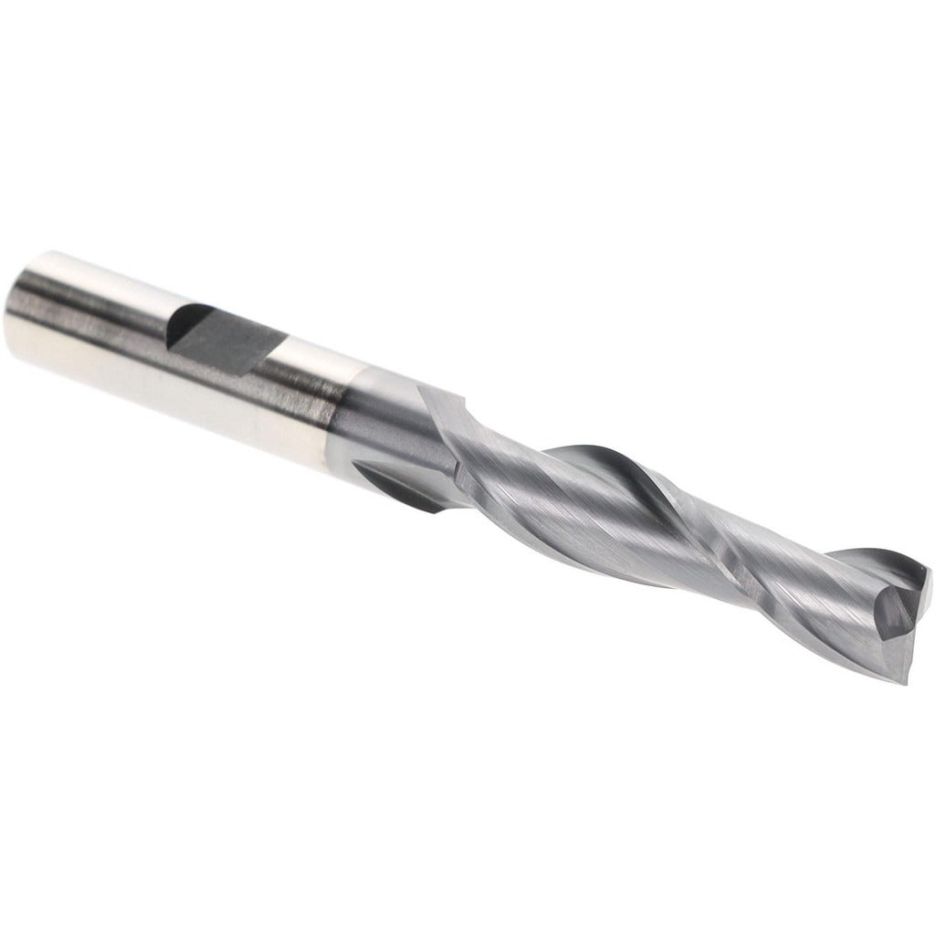 HERTEL Hertel EF080024 Square End Mill 3/8 in 2 Flute Hss Ticn