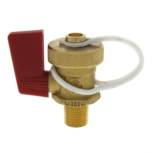 Caleffi 538202 FD Drain Valve 1/4-Inch Garden Hose with Cap