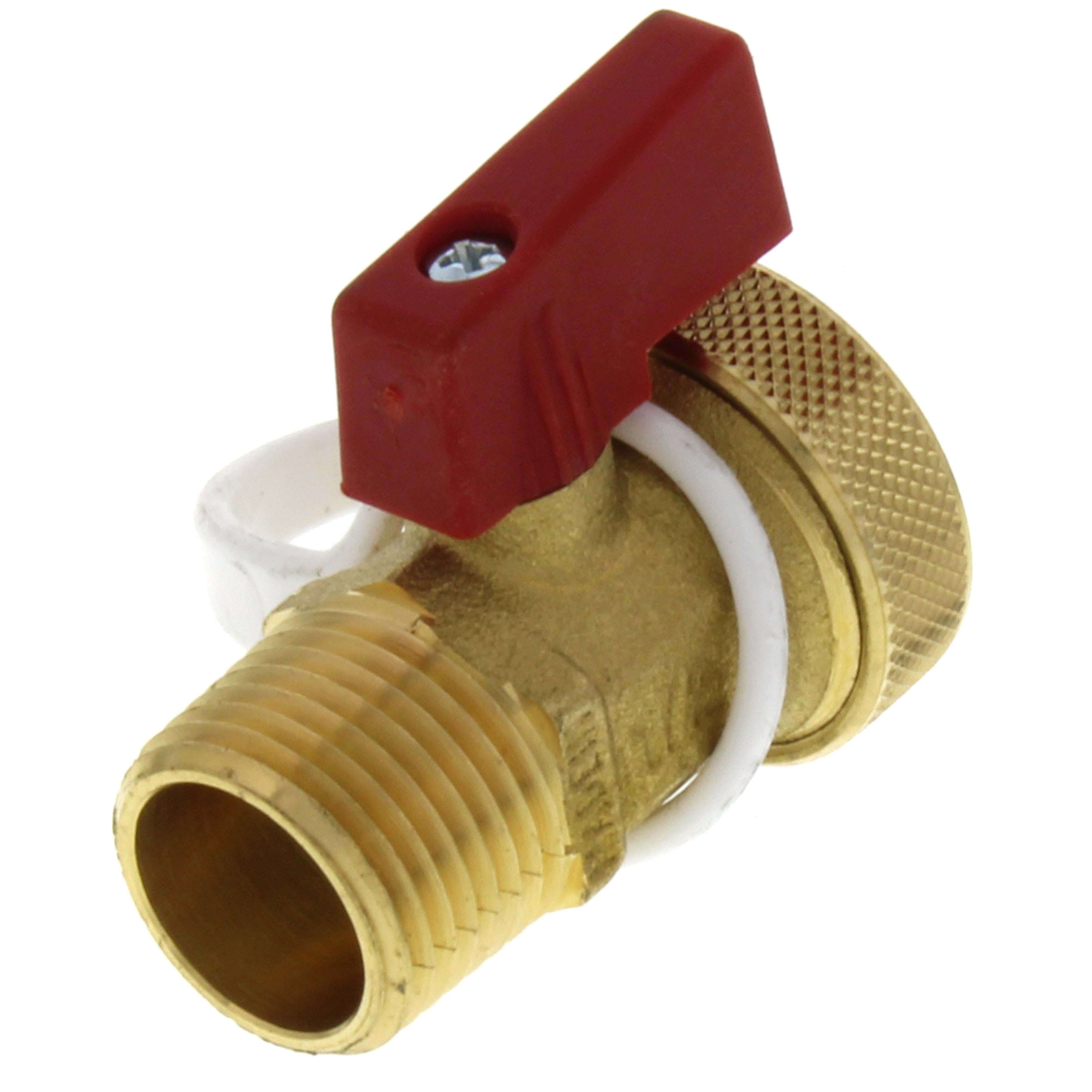 Caleffi 538402FD Dirtmag 1/2 x 3/4 in. MPT x GHT Boiler Drain Valve