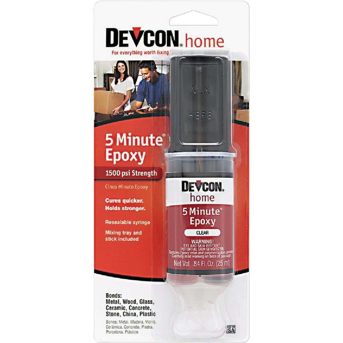 DEVCON Devcon 20845 1 oz 5 Minute Epoxy Syringe (1 oz) 20845