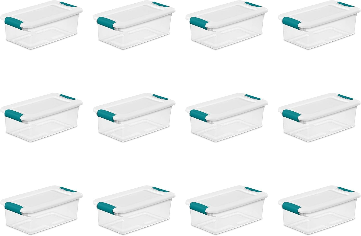 STERILITE Sterilite 14928012 latching storage box 6 qt (12 pack)