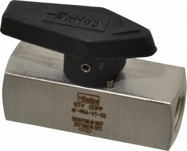 PARKER Parker 4F-PR4-VT-SS Plug Valve 3000 Psi 1/4 Inch Fnpt Ss