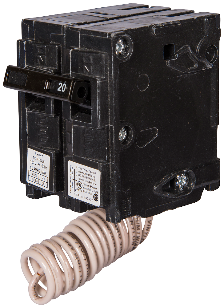 Siemens Q12000S01 1-Pole 120 VAC 20 Amp 10 kA Plug-In Circuit Breaker