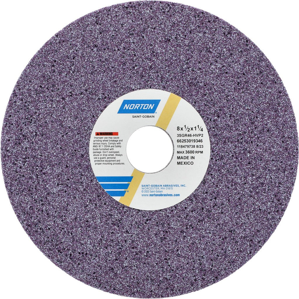 NORTON Norton 66253019346 Surface Grinding Wheel 8in 46 Grit