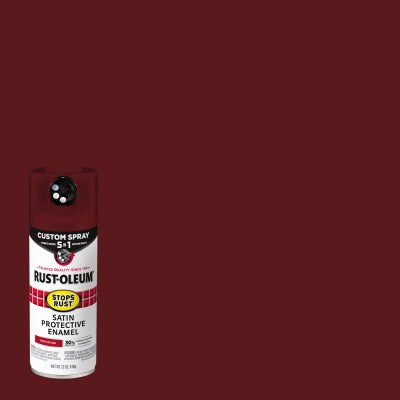 RUST-OLEUM Rust-oleum 376880 Satin Heritage Red Spray Paint 12 Oz