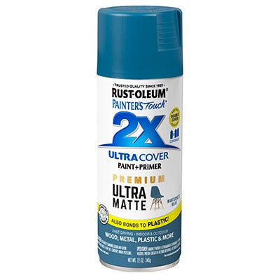 RUST-OLEUM Rust-oleum 331188 Painters Touch 2X Matte Spray Paint 12 Oz