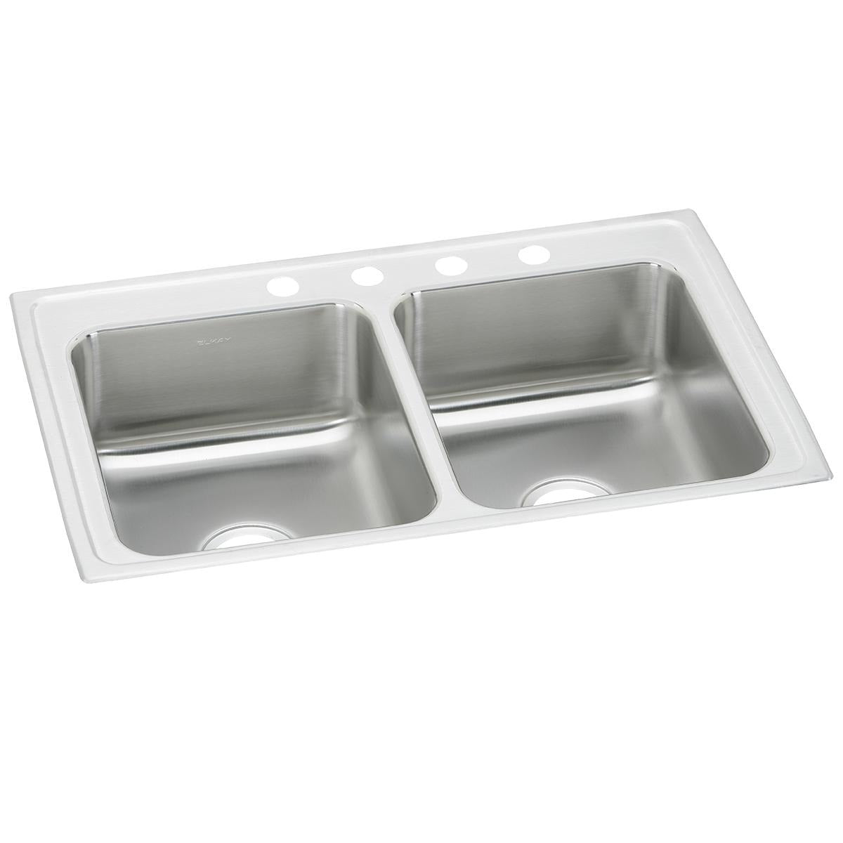 BSC PREFERRED Bsc Preferred PSR33214 Double Bowl Drop-in Kitchen Sink