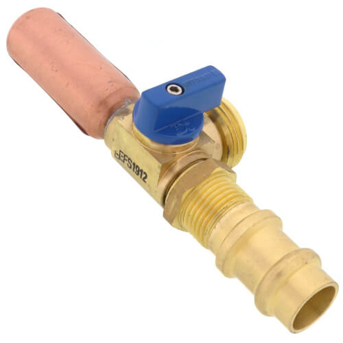 Everflow 541RH Press 1/4 Turn Washing Machine Valve w/ Hammer (Blue)