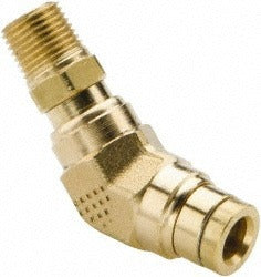 PARKER Parker 179PTC-4-2 Swivel 45 Male Elbow 1/4 Od 1/8 Npt Brass
