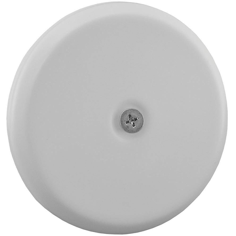 Jones Stephens C95004 4-1/4 in. High Impact Plastic Cleanout Cover Plate in Matte White