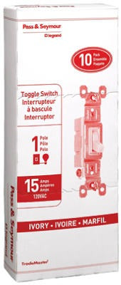 LEGRAND Pass Seymour 660IGCP8 Single Pole Toggle Switch 15A 120V