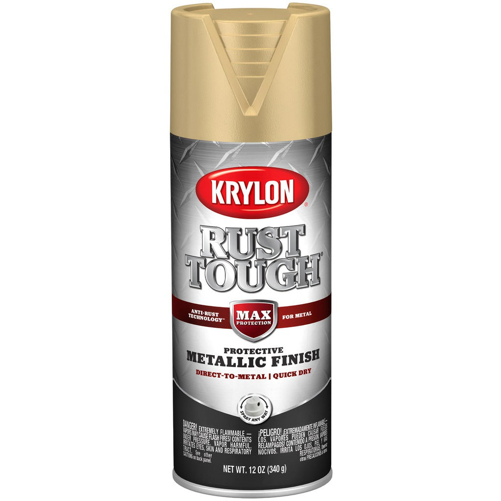 KRYLON Krylon K09273008 Rustproof Enamel Spray Paint Gold 12 Oz