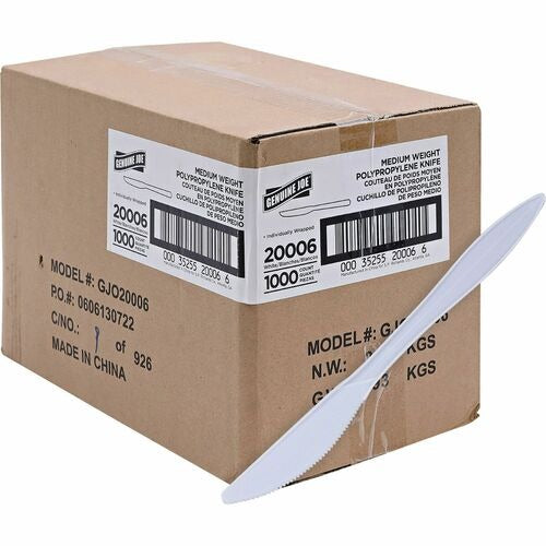 GENUINE JOE Genuine Joe GJO20006 Disposable Plastic Knives 1000 Ct