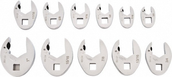 GEARWRENCH Gearwrench 89118 11 Pc 3/8 Drive Crowfoot Wrench Set