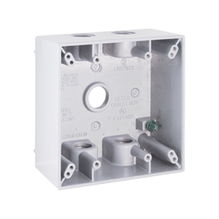 Bell 5337-1 2-Gang Weatherproof Box Five 1/2 in. Threaded Outlets