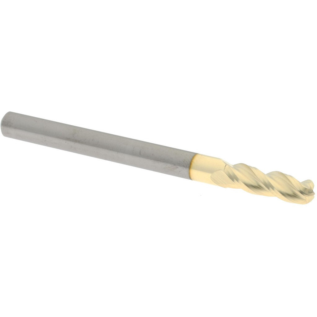 ACCUPRO Accupro 2500471 Ball End Mill 4mm 3 Flute Solid Carbide Zrn