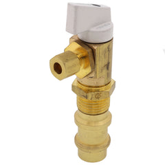 Everflow 545R Press 1/4 Turn Icemaker Valve (White) 1/2 Inlet