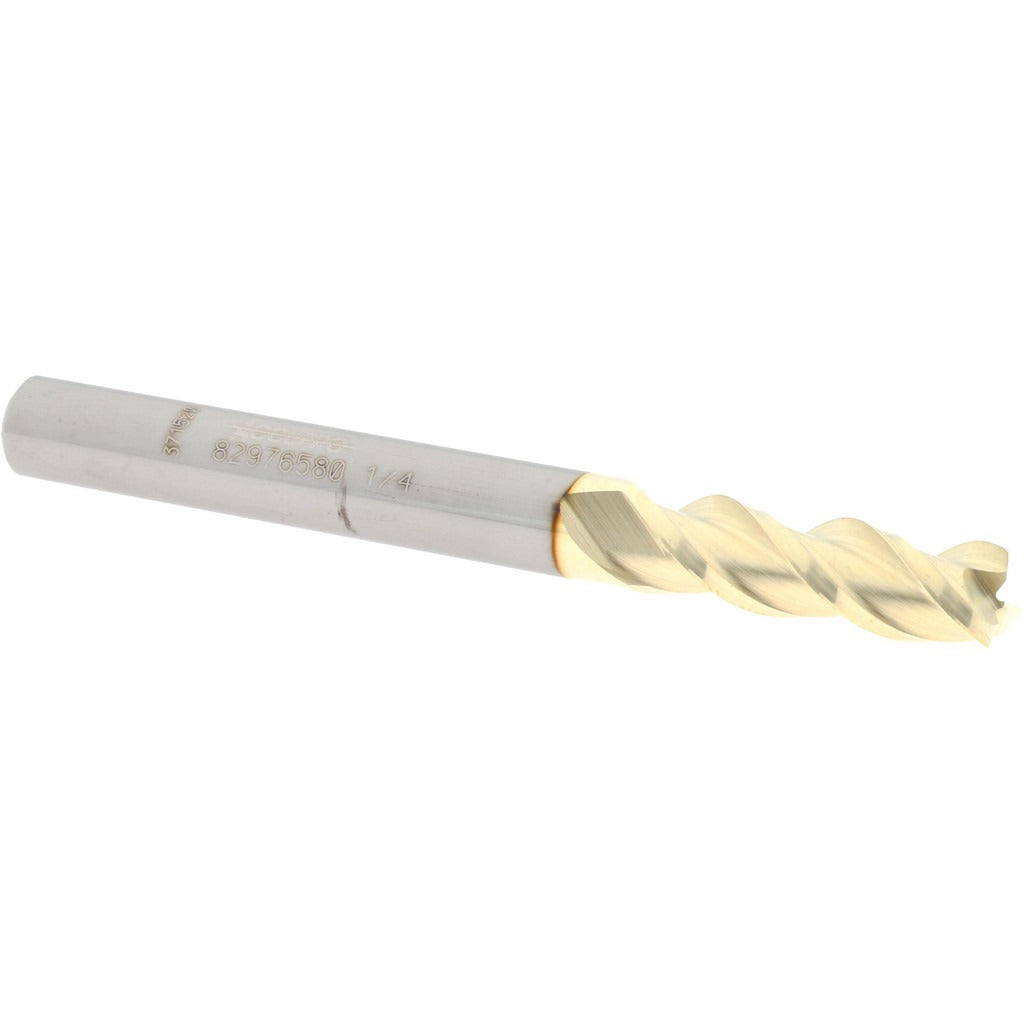 ACCUPRO Accupro 12179710 Square End Mill 1/4 in 3 Flute Carbide