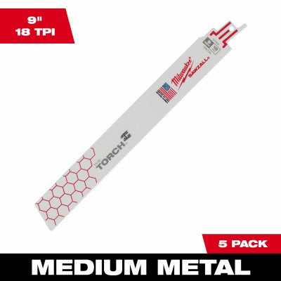 MILWAUKEE Milwaukee 48-00-5787 Torch Saw Blade 14 Tpi 9 in 5 Pack